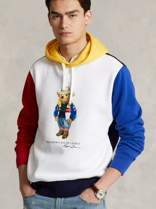 Polo by Ralph Lauren Other - NEW POLO RALPH LAUREN POLO BEAR LOGO COLOR BLOCKED HOODIE HOODED SWEATSHIRT XXL
